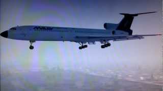 Tu-154B-2 landing LHBP - from outside (Flight Simulator 2004) Tu-154B-2 landing LHBP - from outside (Flight Simulator 2004)