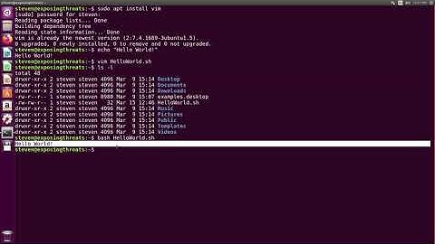 Bash Scripting - Hello World!