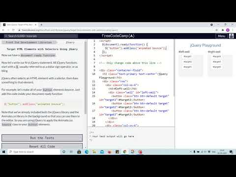 Exercise 2 - target html elements with selectors using jquery - freecodecamp