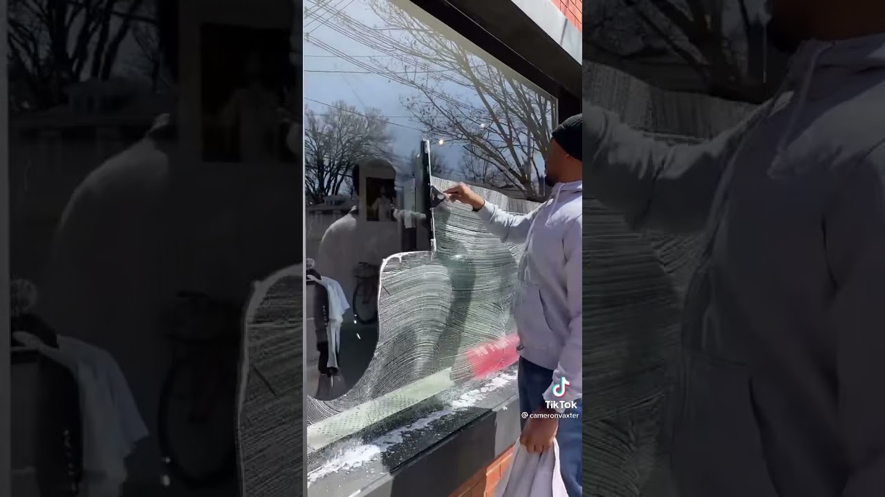 Satisfying window cleaning TikTok - YouTube