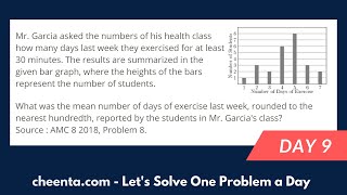 AMC 8, 2018 Problem 8 | Day 9 | Solve A Problem A Day | Cheenta North America