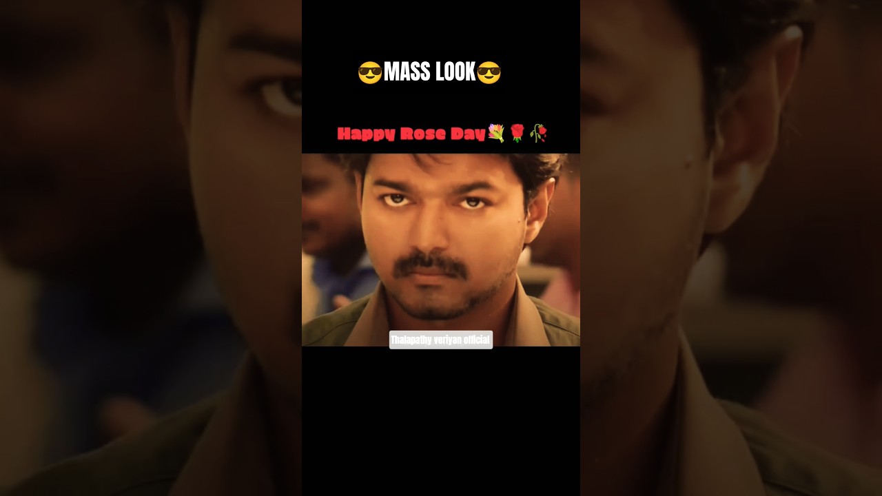 Rose Day Special | Thalapathy Mass Edit #thalapathy