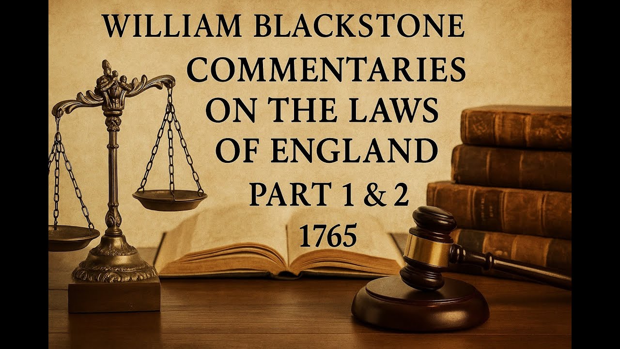 Commentaries on the Laws of England 1765 by William BLACKSTONE Part 1 Full Audio Book 1
