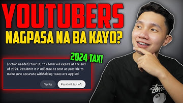 YOUTUBE TAX FORM 2024 TUTORIAL! (ASIKASUHIN MO!)