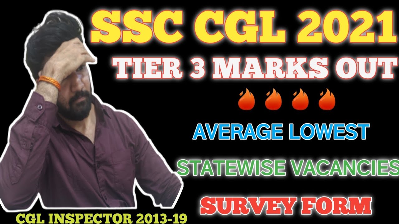 SSC CGL 2021 CUTOFF ANALYSIS SURVEY || VACANCIES STATEWISE