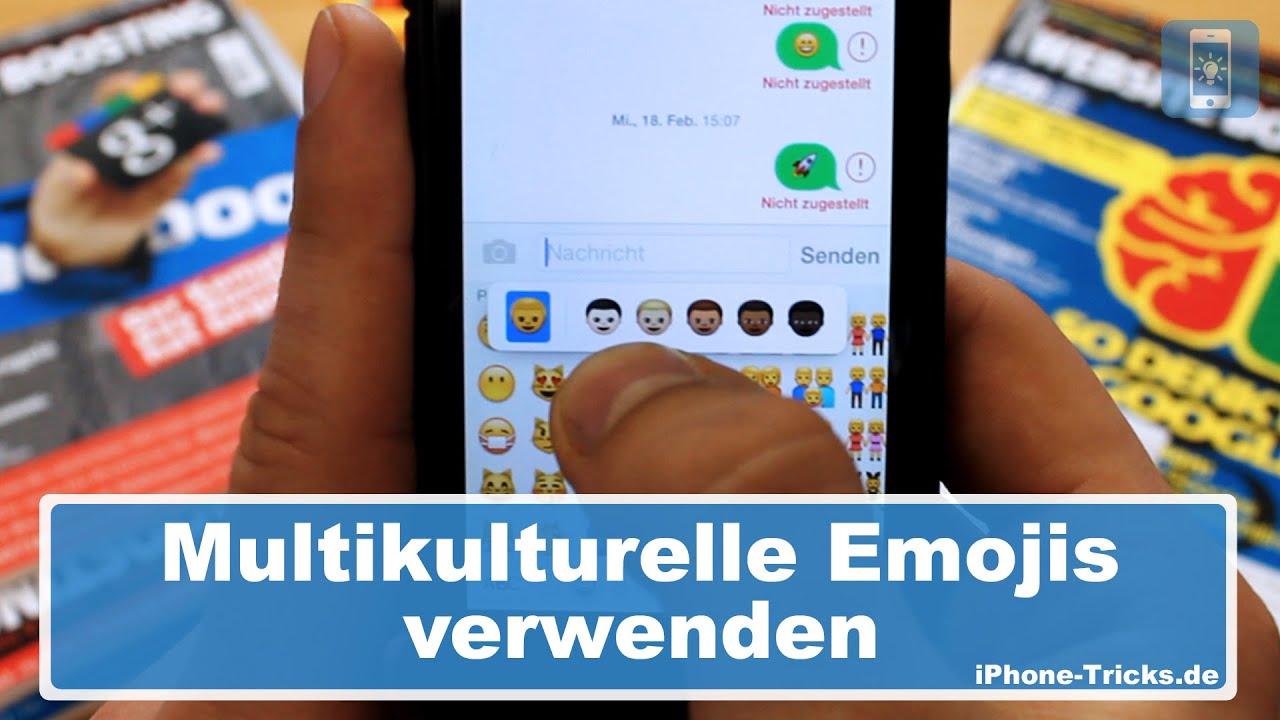 Multikulturelle Emojis & Smileys verwenden YouTube