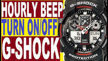 How to turn on/off hourly beep on G-Shock