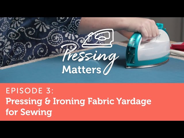 How To Press; Ironing Tips for Sewing / Dressmaking 