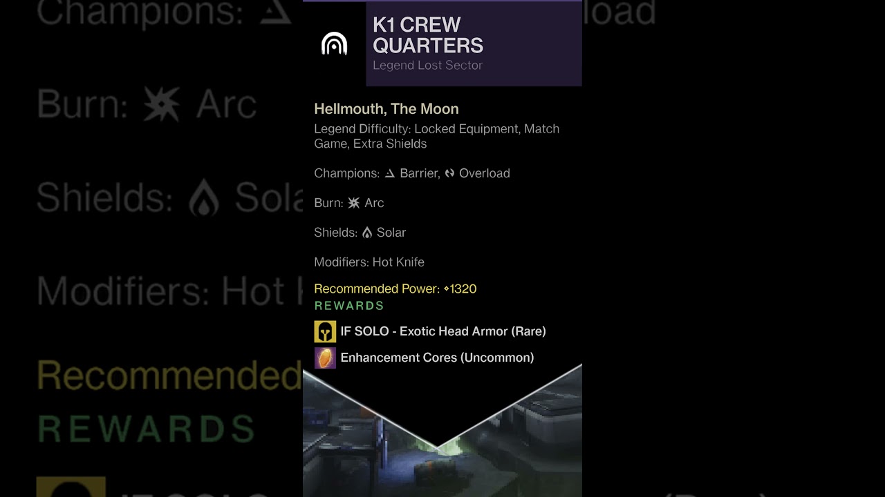 Destiny 2 Daily Reset : 10/24/2021 : The 25th Hour Lost Sector Report