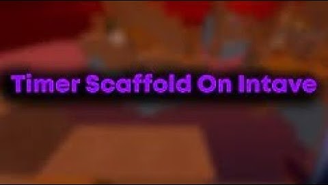 Timer Scaffold On Intave (Augustus Client)