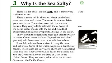 Facts and Figures - Unit 2: How? Why?   Lesson 3: Why is the sea salty?