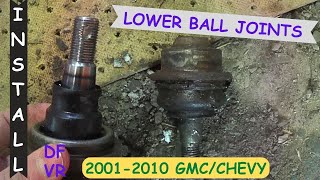 How to Replace Lower Ball Joints on a 2003 GMC Sierra or Chevrolet Silverado 2500HD