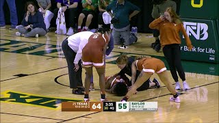 HEARTBREAKING, All-American Rori Harmon IN TEARS After Injuring Knee | #25 Texas Longhorns vs Baylor