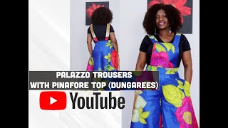 How to make Palazzo Trousers with Pinafore Top - Dungarees