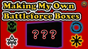 Making My Own Warhammer 40k Battleforce Boxes