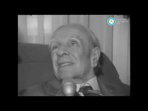 AV-2629 [Auxiliares para 60 minutos]. [Jorge Luis Borges entrevistado por Gómez Fuentes]