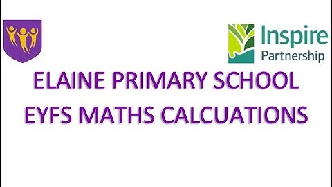 Maths Calculation Video - EYFS
