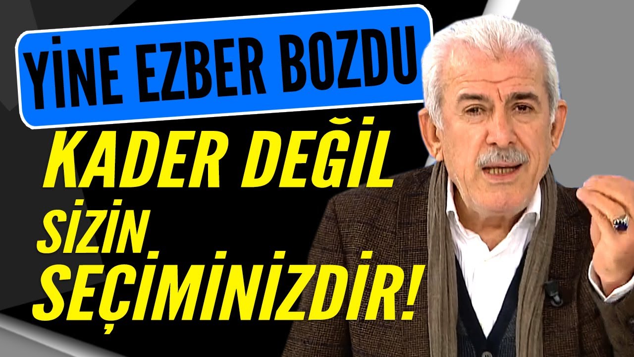 Mehmet Ali Bulut: Başınıza gelenler sizin seçiminizdir. Kader değil