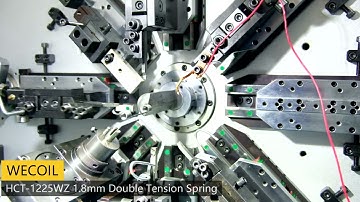 HCT-1225WZ making double tension spring # CNC spring machine#tension spring machine