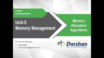 5.06 - Memory Allocation Algorithms