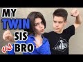 Twin Telepathy Ninja Challenge Sis vs Bro - MEET MY TWIN