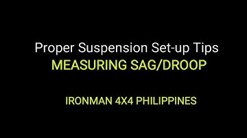 Measuring Sag (downtravel/droop)