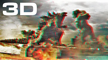 4K 3D • Ship Fight - Godzilla vs. Kong (7.1 Audio)