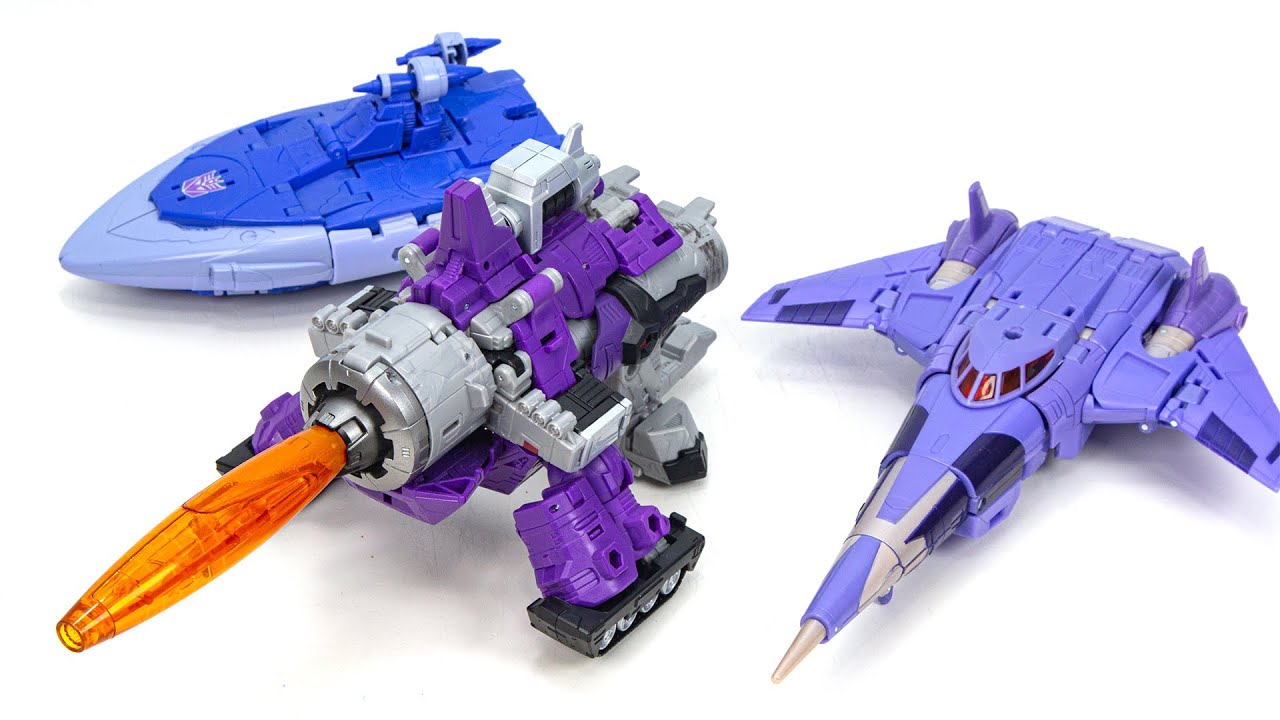 Transformers WFC Kingdom Galvatron Cyclonus Studio Series 8605 Scourge Decepticon Vehicle Robot