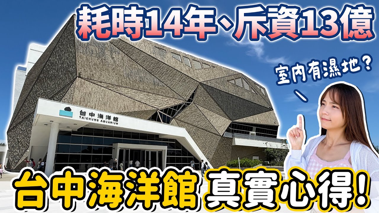 台中海洋館有什麼亮點？全台唯一室內濕地、台灣首展水母、還有多種特殊視角設計，突然展開拯救小魚大作戰，試營運全館帶逛～｜Haven在台中