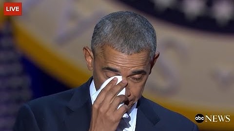 Obama Cries While Talking About Michelle Obama