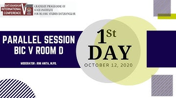 [BIC V - DAY 1] Parallel Session - Room : BIC V D