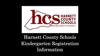 Harnett County Schools Kindergarten Registration 1