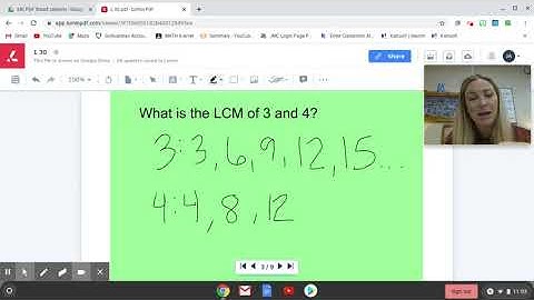 Least Common Multiples (LCM); Reciprocals