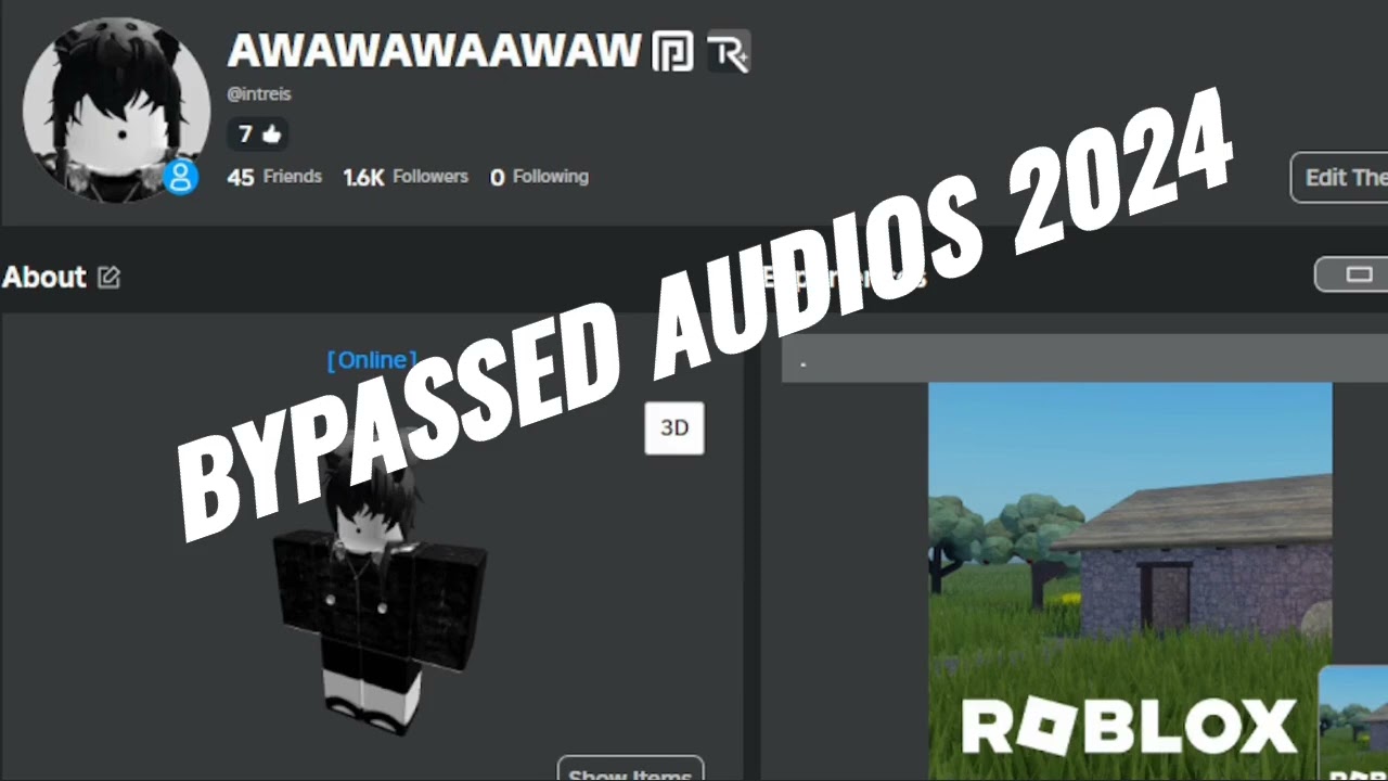 LOUD ROBLOX BYPASSED Audios WORKING 2024 CHECK DESC YouTube 