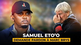 Samuel Etoo s’humilie et demande pardon au Belge Marc Brys en public