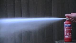 Fire extinguisher test (600g powder)