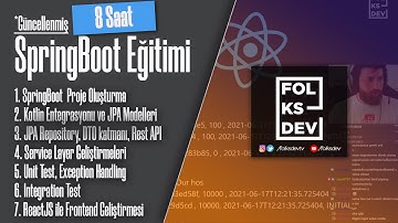 Güncellenmiş SpringBoot Eğitimi ve ReactJS Web Uygulama Geliştirmesi - Tek Part