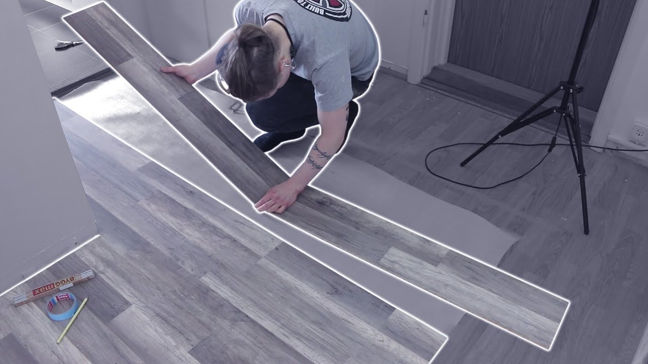 Laying Wooden Floor Tiles in a Hallway YouTube