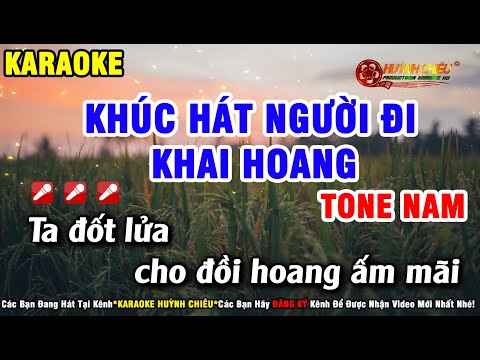 Karaoke Khúc Hát Người Đi Khai Hoang - Karaoke Khúc Hát Người Đi Khai Hoang - Tone Nam || Nhạc Sống CHACHACHA || Karaoke Huỳnh Chiêu