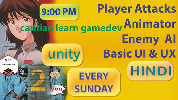 UNITY Game development |Part - 2| Hindi | Tree Studios Universe Live Stream