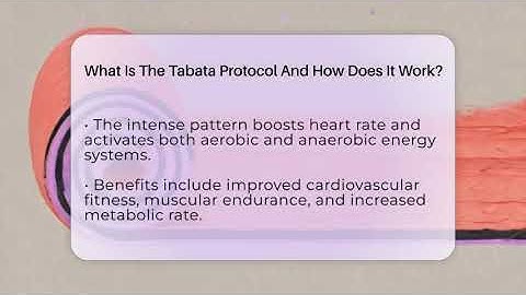 What Is The Tabata Protocol And How Does It Work? - High Energy Training Hub