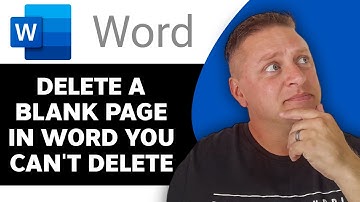How to Delete a Blank Page in Word You Cant Delete | Word Tutorial 2025