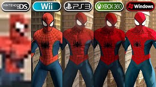 Spider Man Shattered Dimensions (2010) DS vs Wii vs PS3 vs Xbox 360 vs PC | Graphics Comparison