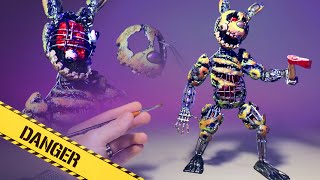 I made R-rated Springtrap with William Afton inside | Making FNAF animatronics with clay