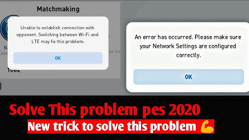How To Fix Online Match Error in PES 2020 Mobile | Fix Online Match Error PES Mobile Malayalam  👌