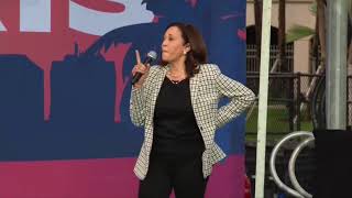 Democratic Vice Presidential nominee Kamala Harris campaigns in Florida