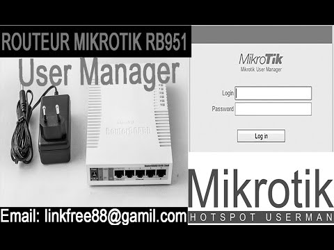 Mikrotik USER MANAGER. Générer les tickets wifi zone, les comptes utilisateurs