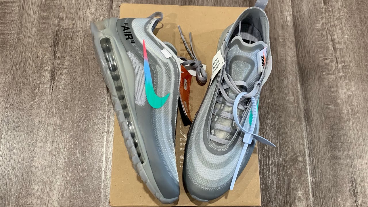 Nike Air Max 97 Menta x Off-White Original & Fake - YouTube