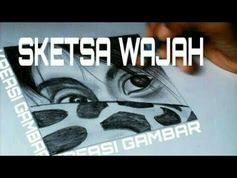 TUTORIAL SKETSA WAJAH GADIS BERCADAR YouTube