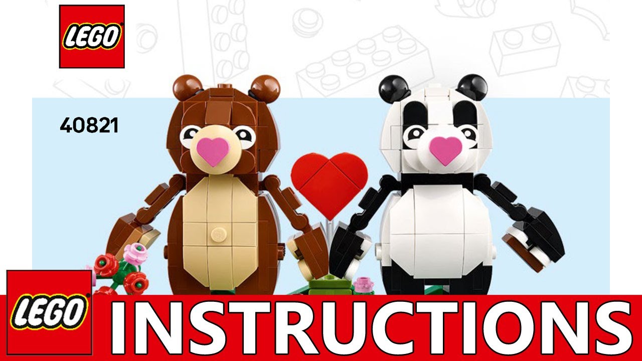 How to build LEGO Other 40821 - Love Bears (Step-by-Step Tutorial)
